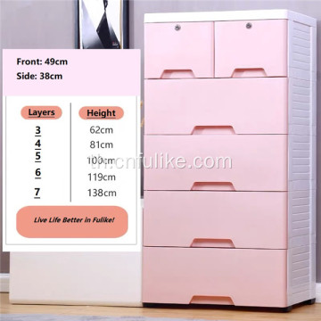 ตู้ลิ้นชักเด็กพลาสติก Home Multifunctional Drawers